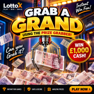 WIN £1,000 CASH — INSTANT WIN 50p per entry
